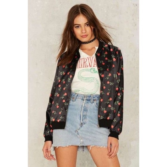 Motel Bed of Roses Bomber Jacket - Picture 5 of 5